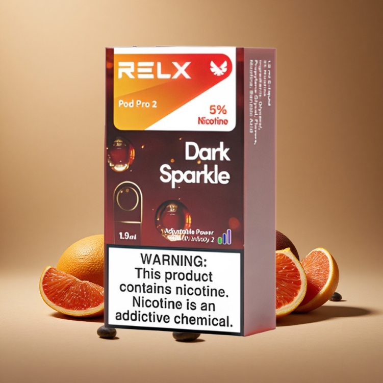 RELX Pod Pro 2 Dispositif de Vape Étincelle Sombre 600 Bouffées 1,9ml
