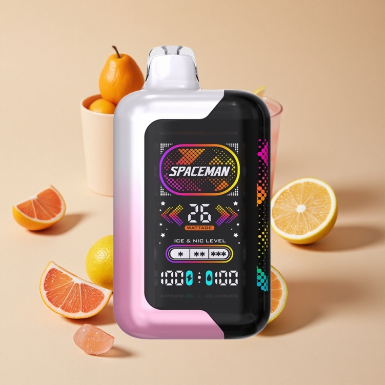 SMOK SPACEMAN SP40000 Vape Jetable Citronade Rose avec 40000 Bouffées