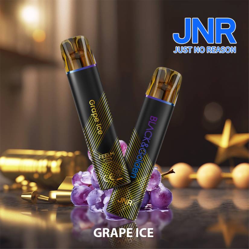 JNR vapes factory- jnr noir et doré RPTN276 glace aux raisins